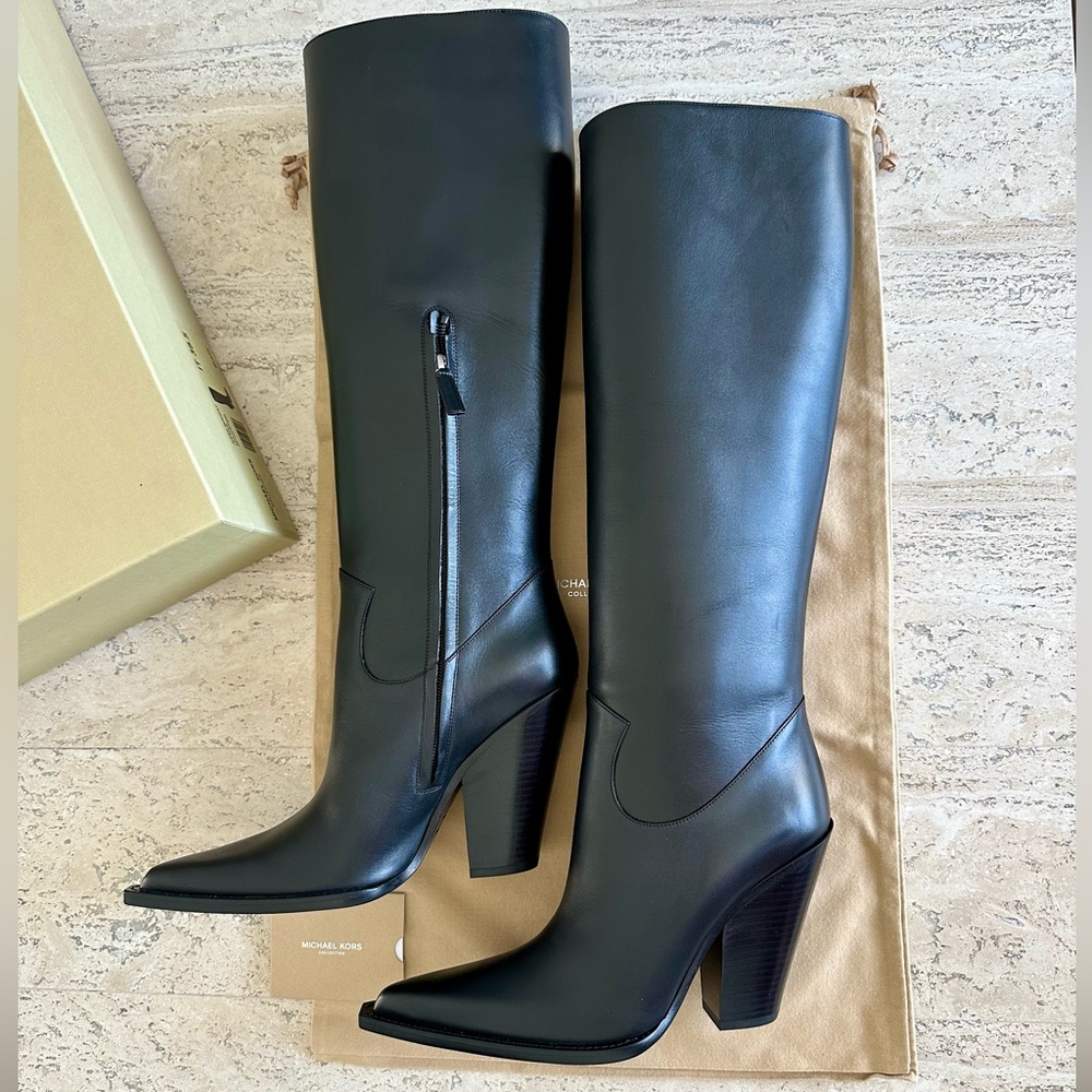 Michael Kors Collection Black Over the Knee Boots